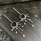 Lunar Circle Burst Earrings