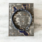Lunar Oxidized Abacus Bracelet with 14k