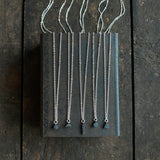 Geo Pendants, Oxidized finish