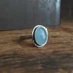 Galaxy Penna Ring with Aquamarine