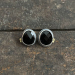 Galaxy Duo Earrings with Black Spinel