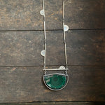 Shadow Box Pendant with Malachite