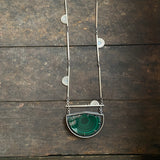 Shadow Box Pendant with Malachite