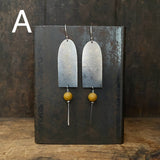 Market Earrings with Gemstone Beads