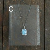 Two Dot Pendant with Gemstone