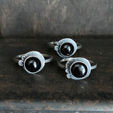 Two Dot Ring with Gemstone