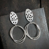 Foramina Oval and Ring Dangle Earrings
