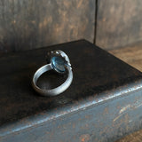 Spine Ring with Aquamarine