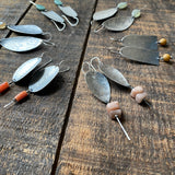 Market Earrings with Gemstone Beads