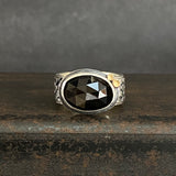 Odyssey Ring with Black Moonstone