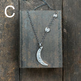 Lunar Crescent and Two Dot Pendant
