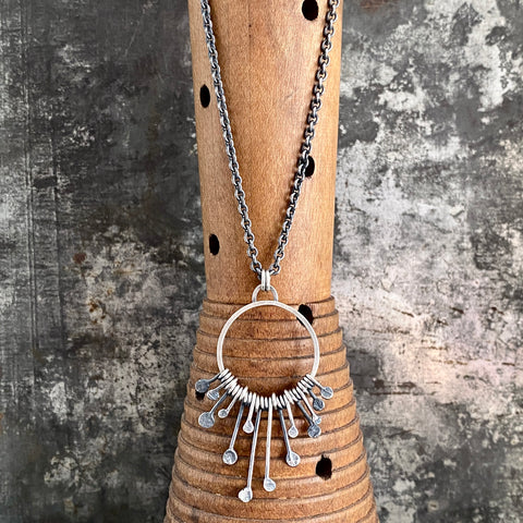 Lunar Circle Burst Pendant