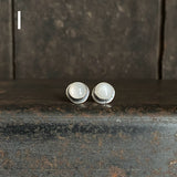 Simple Stud Earrings with Gemstone