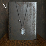 Two Dot Pendant with Gemstone