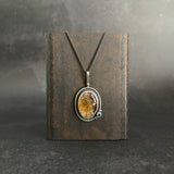 Shadowbox Pendant with Citrine and Swiss Blue Topaz