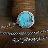 Galaxy Orbit Pendant with Opalized Wood II