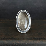 Patchwork Ring with Rutilated Quartz