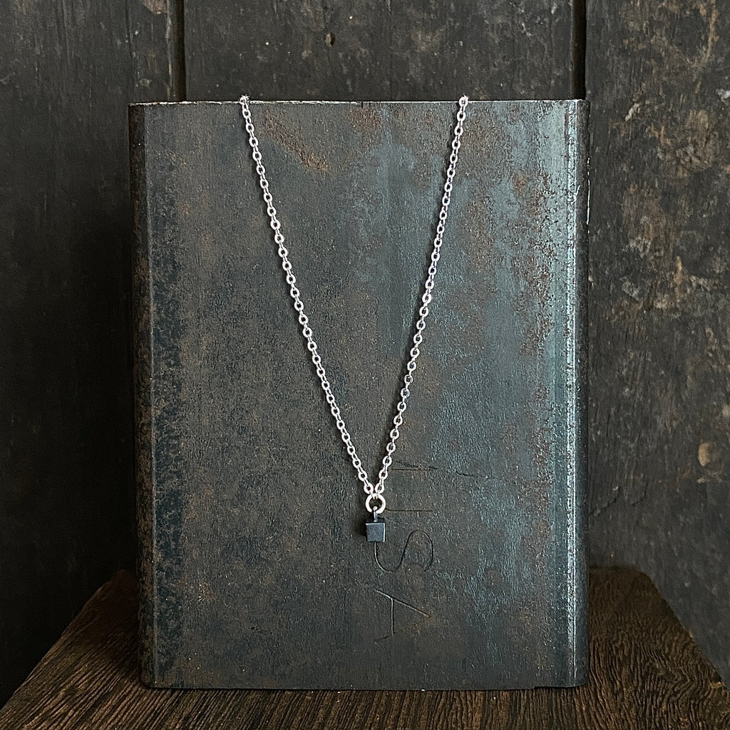 Geo Pendants, Oxidized finish