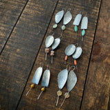 Market Earrings with Gemstone Beads