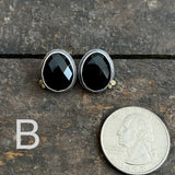 Galaxy Duo Earrings with Black Spinel