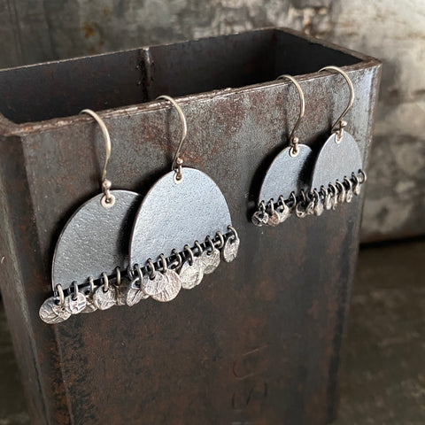 Lunar Fringed Arch Earrings
