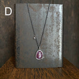 Two Dot Pendant with Gemstone