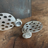 Foramina Oval and Dot Earrings, large