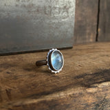 Spine Ring with Aquamarine