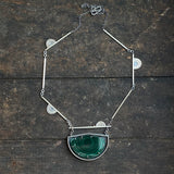 Shadow Box Pendant with Malachite