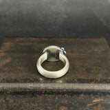 Cladonia Orbit Ring with Mother of Pearl Doublet