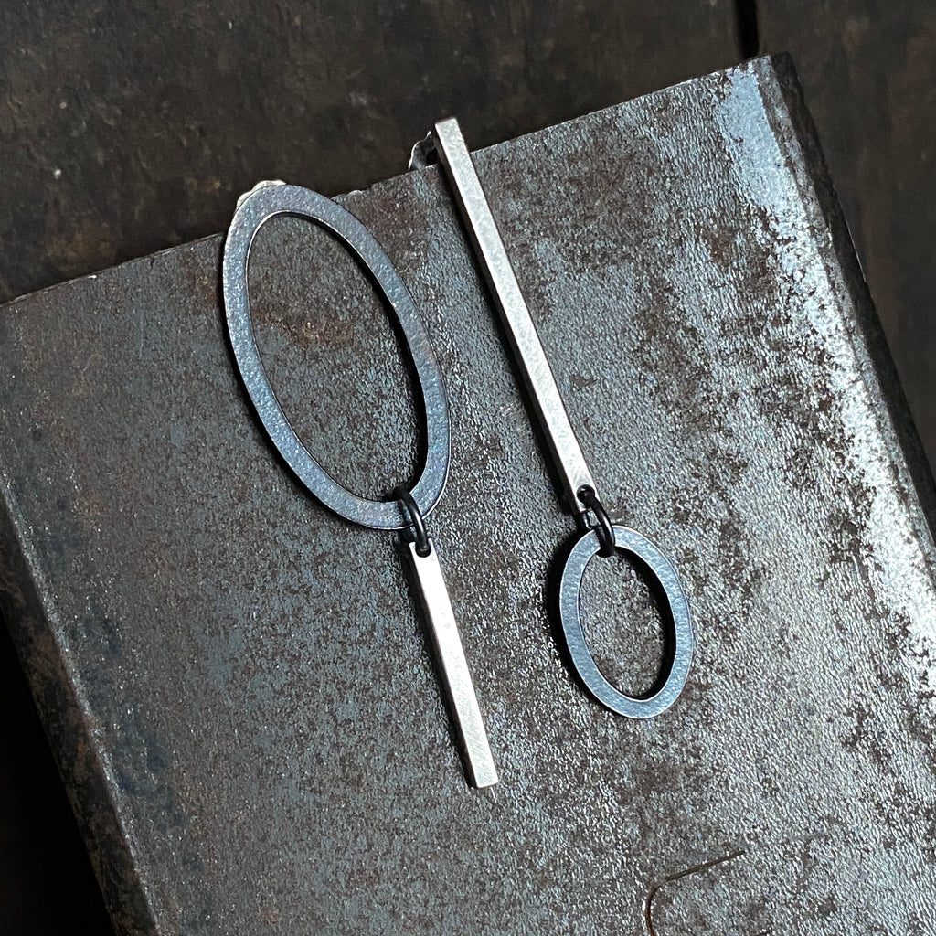 Ellipse Mismatched Earrings I