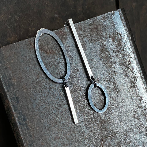 Ellipse Mismatched Earrings I