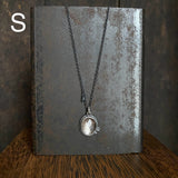 Two Dot Pendant with Gemstone