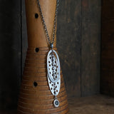 Foramina Pendant with Chained Dot Dangle