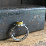 Spine Ring with Labradorite
