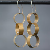Brass Ring Earrings, medium