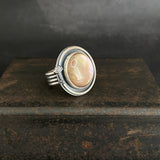 Wisp Ring with Mother of Pearl Doublet Quartz