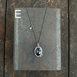 Two Dot Pendant with Gemstone