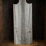 Lunar Leaf and Tube Bead Necklace