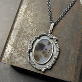 Ramulus Pendant with Dendritic Agate and Tourmaline Charm