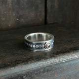 Galaxy Path Band with Rose Cut Diamond