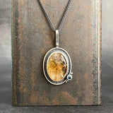 Shadowbox Pendant with Citrine and Swiss Blue Topaz