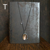 Two Dot Pendant with Gemstone