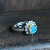 Spine Ring with Labradorite