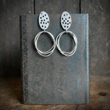 Foramina Oval and Ring Dangle Earrings