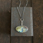 Stem Pendant with Opalized Wood II