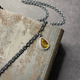 Ramulus Pendant with Dendritic Agate and Tourmaline Charm