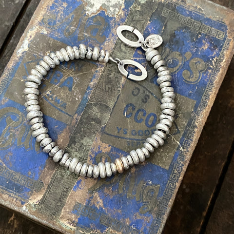 Lunar Pebble Bracelet with 14k Bead
