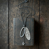 Foramina Pendant with Chained Dot Dangle