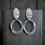 Foramina Oval and Ring Dangle Earrings